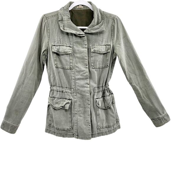 Ecote Urban Outfitters Green Utility Jacket Drawstring Waist Women's Size S - Picture 1 of 8